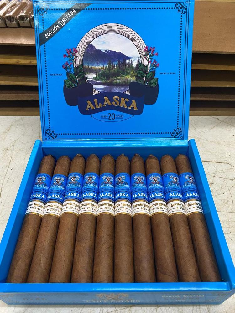 Exile Cigars Alaska cigar and box