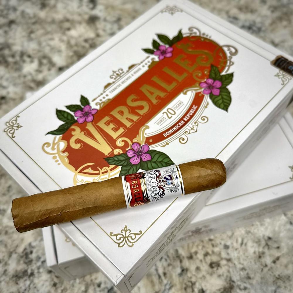 Exile Cigars Versalles cigar and box